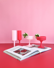 Load image into Gallery viewer, Cherry + Blush Cocktail Glasses - Growing Fond