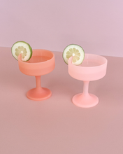Load image into Gallery viewer, Peach + Petal Cocktail Glasses - Growing Fond