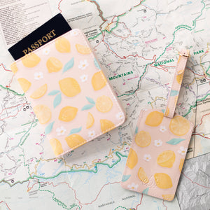 Painted Lemons Passport Cover - Growing Fond