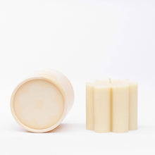 Load image into Gallery viewer, Cream Daisy Pillar Candle - Growing Fond