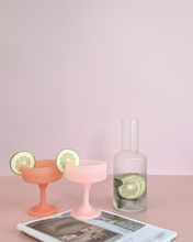 Load image into Gallery viewer, Peach + Petal Cocktail Glasses - Growing Fond