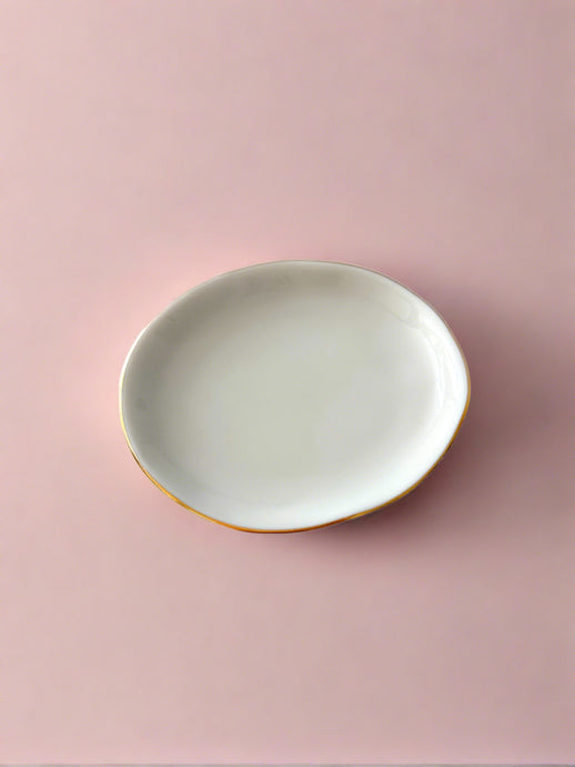 White Trinket Dish - Growing Fond