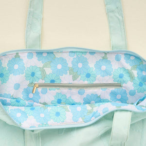 Terry Tote-Aqua Palm - Growing Fond