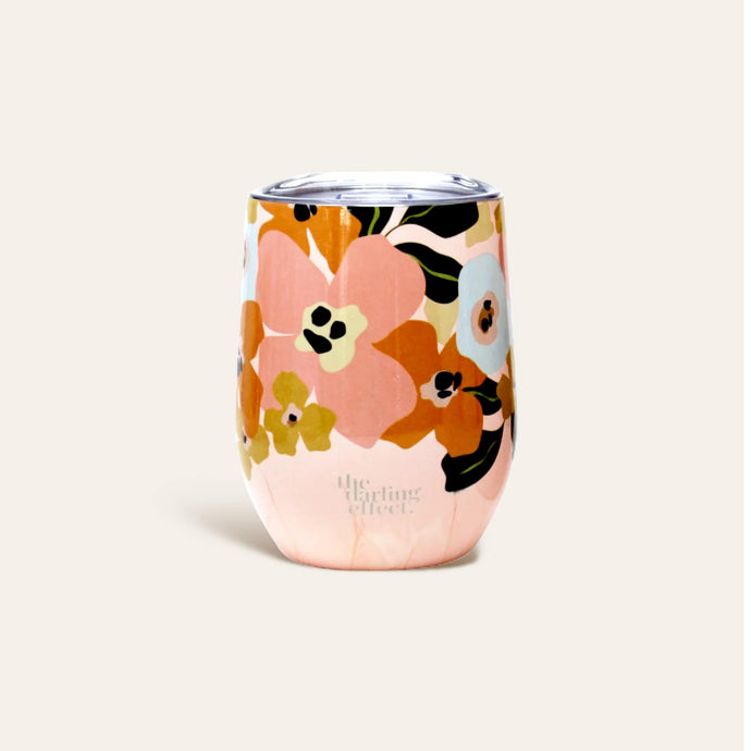 Wine Tumbler - Lil' Floral Delight - Growing Fond