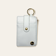 Load image into Gallery viewer, Solid Keychain Card Wallet - White - Growing Fond