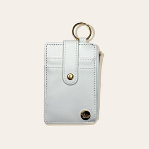 Solid Keychain Card Wallet - White - Growing Fond