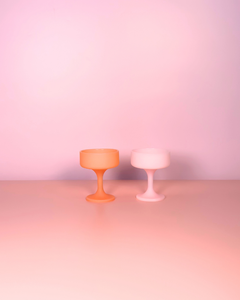 Peach + Petal Cocktail Glasses - Growing Fond