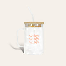 Load image into Gallery viewer, Square Glass Cup With Handle - Wifey - Growing Fond