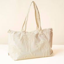 Load image into Gallery viewer, Terry Tote-Cream Palm - Growing Fond