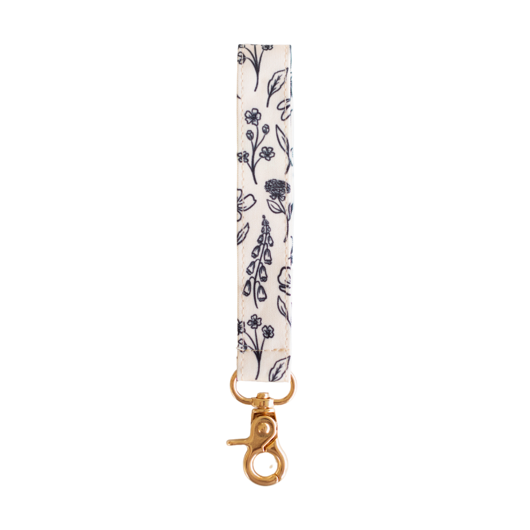 Pressed Floral Wristlet Keychain - Growing Fond