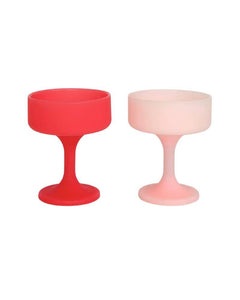 Cherry + Blush Cocktail Glasses - Growing Fond