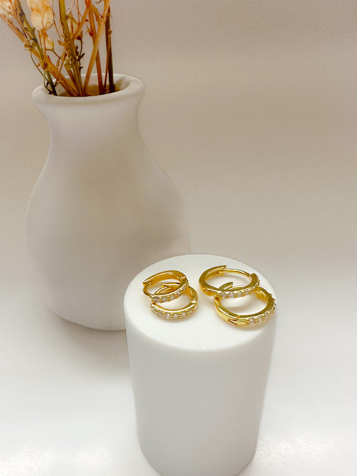Ines Earrings - 7mm Gold - Growing Fond