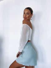 Load image into Gallery viewer, Sugar Off Shoulder Crop Top - White - Growing Fond