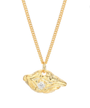 Load image into Gallery viewer, Evil Eye Necklace - Gold - Growing Fond