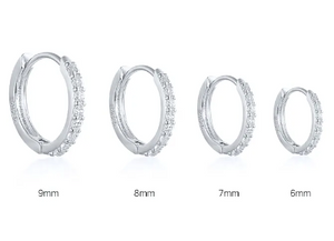Ines Earrings - 9mm Silver - Growing Fond