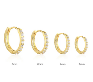 Ines Earrings - 9mm Gold - Growing Fond