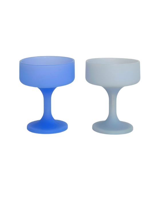 Sky +Kingfisher |Mecc |Silicone Unbreakable Cocktail Glasses - Growing Fond