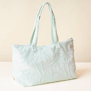 Terry Tote-Aqua Palm - Growing Fond