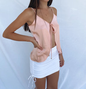 LUXE SILK Amore Top - Pink - Growing Fond