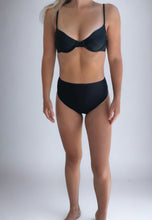 Load image into Gallery viewer, Sara High Waisted Bikini Bottom - Black - Growing Fond