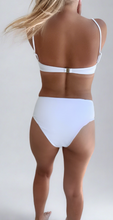 Load image into Gallery viewer, Sara High Waisted Bikini Bottom - White - Growing Fond